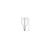 Lampa LED Vintage 1906 CL A160 Filament szkło przezroczyste SMOKE 12 non-dim 5W 818 E27