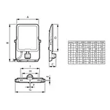 Naświetlacz LED Ledinaire BVP167 30W 3300/3600lm IP65 3000/4000/6500 K zmienna barwa światła 5 lat g 9,11402E+11 PHILIPS