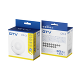 GTV CZUJNIK RUCHU CR-3, max. 1200W, AC 220-240V, 50/60Hz, KĄT DZIAŁANIA 360*, ZASIĘG 6m ± 2,2-4m, IP20, NIE WSPÓŁPRACUJE Z LED, NATYNKOWY, BIAŁY CR-CR3000-00 GTV Poland