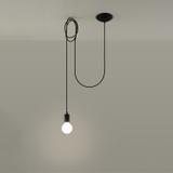 Sollux Lampa wisząca EDISON 1 LONG czarny SL.0369