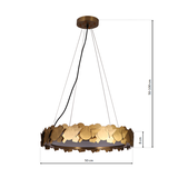 lampa wisząca LED Soho 24W 720lm 3000K złota ML6156 Milagro