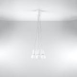 Sollux Lampa wisząca DIEGO 5 biała SL.0571