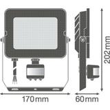 Naświetlacz FLOOD COMPACT SENSOR V 50W 840 SYM 100 black