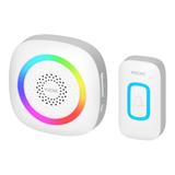 PELA DC dzwonek bezprzewodowy bateryjny learning system 60 dźwięków LED RGB 300m biały DB-6/W ORNO