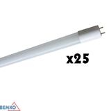 TUBA LED 230V T8 1200MM 18W 1700LM 4000K NW SZKŁO MLECZNA (KARTON 25SZT.) D89-T8-LED120-ZJM-4K-25 BEMKO