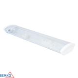 Oprawa nasufitow kloszowa ALIT XP7 pod 2 świetlówki LED G13 T8 1200mm IP20 PC-CLEAR C184-E-XP7236KP-PC BEMKO