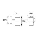 Oprawa hermetyczna GORDON GU10 BLACK 03936 IDEUS