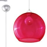 Sollux Lampa wisząca BALL czerwona SL.0253