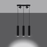 Sollux Lampa wisząca RING 3 czarny SL.1099