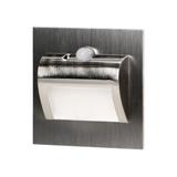 DRACO LED NEW 1,5W, oprawa schodowa podtynkowa, 12VDC, 30lm, 3000K, satyna, czujnik ruchu i zmierzch AD-OS-6164LR3/N ORNO