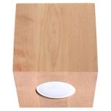 Sollux Plafon QUAD naturalne drewno SL.0493