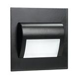 DRACO LED NEW 1,5W, oprawa schodowa podtynkowa, 12VDC, 30lm, 6000K, czarny, innowacyjny sposób monta AD-OS-6164L6/B ORNO