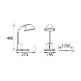 Lampka biurkowa SMD LED DEBRA LED PINK 04231 IDEUS