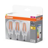 Żarówka LED x3 A60 E27 7.5W = 75W 1055lm 2700K Ciepła 300° BASE Osram