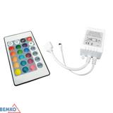 STEROWNIK LED IR 72W Z PILOTEM 24 PRZYCISKI RGB B44-IR-SRP-072-24-RGB BEMKO