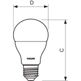 Żarówka LED CorePro kulka 13-100W A60 E27 830 3000K barwa ciepła produkt wycofany 9,29001E+11 PHILIPS