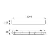 Oprawa pyłoszczelna do tub LED 2x36W IP65 HERMAN 02929 IDEUS