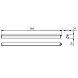 Oprawa LED belka Ledinaire BN021C 10W 960lm IP20 3000K barwa ciepła LED10S/830 60cm 5 lat gw. PHILIP 9,11402E+11 PHILIPS