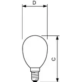 Żarówka LED Kulka 2W=25W 250lm / 2700K barwa ciepła LEDLuster 2-25W P45 E14 827 9,29001E+11 PHILIPS