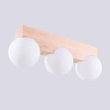 Sollux Plafon BULBO 3 naturalne drewno