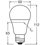 Lampa LED STAR+ CL A DSFR 75 non-dim 10W 827 E27