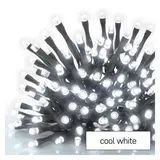 Lampki choinkowe łączone Standard łańcuch 100 LED 10m zimna biel IP44 timer D1AC03 EMOS