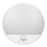 AGAT LED 10W, oprawa ogrodowa z czujnikiem ruchu 140st, 850lm, IP54, 4000K, biała AD-OP-6111WLPMR4 ORNO