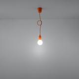 Sollux Lampa wisząca DIEGO 1 pomarańczowy SL.0584