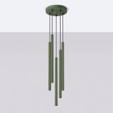 Sollux Lampa wisząca PASTELO 5P zielona oliwka SL.1522