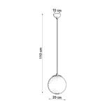 Sollux Lampa wisząca UGO 20 złota SL.0715