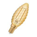 Lampa LED Vintage 1906 CL BW Filament szkło przezroczyste GOLD 22 non-dim 2,5W 824 E14