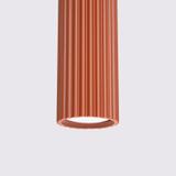 Sollux Lampa wisząca KARBON 1 ochra czerwona SL.1630