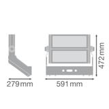 Naświetlacz FLOOD MAX LUM 600W 757 ASYM 50x110 WAL
