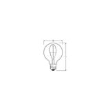 Lampa LED Vintage 1906 SMOKE 95 3,4W/818 E27