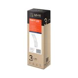 PIRYT LED 10W, oprawa ogrodowa z czujnikiem ruchu 140st, 800lm, IP54, 4000K, biała, AD-OP-6109WLPMR4 ORNO