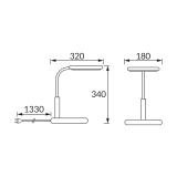 Lampka biurkowa SAMUEL LED WHITE 04173 IDEUS