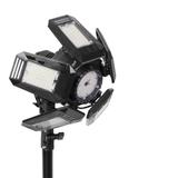 RIGEL LED zestaw: lampa warsztatowa składana 5-skrzydłowa 55W + statyw + adapter AD-NL-6516 ORNO