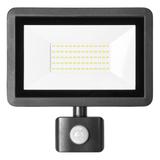 FARO S LED 50W naświetlacz z PIR 4000lm, IP44, 4000K, aluminium + szkło AD-NL-6255BLR4 ORNO