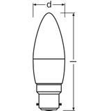 Lampa LED BASE Classic B40 4,9W/827 230V plastik B22D FS3 OSRAM