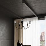 Sollux Żyrandol PICCOLO 5 czarny SL.0855