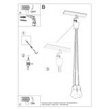 Sollux Lampa wisząca DIEGO 5 czarna SL.0574