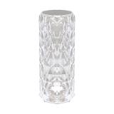 Lampka stołowa LED HOLI LED CRYSTAL przezroczysta zimna/ciepła biel 04402 IDEUS