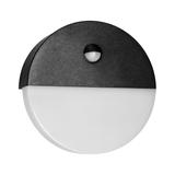 HALIT LED 10W oprawa ogrodowa z czujnikiem ruchu 140st 600lm IP65 4000K IK10 czarna AD-OP-6116BLPMR4 ORNO