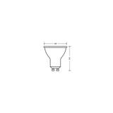 Żarówka LED x3 PAR16 Reflektor GU10 2.8W = 35W 230lm 2700K Ciepła 36° VALUE Osram