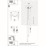Sollux Lampa wisząca PASTELO 3P biała SL.0467