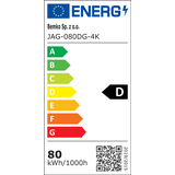 OPRAWA ULICZNA LED JAGER 80W 4000K 10400lm IP66 SZARA S-C82-JAG-080DG-4K BEMKO