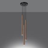 Sollux Lampa wisząca PASTELO 3P drewno SL.1268