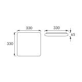 Plafoniera URANIA LED D 24W 4000K 03920 IDEUS