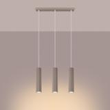 SOLLUX Lampa wisząca KARBON 3L taupe ; SL.1774