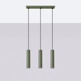 Sollux Lampa wisząca LAGOS 3L zielona oliwka SL.1486